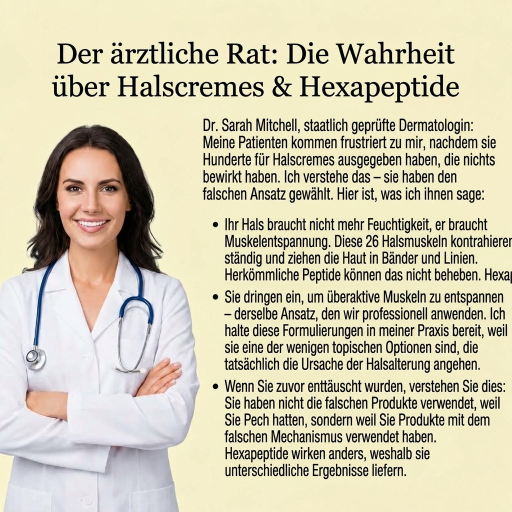 Hautstraffende Halscreme