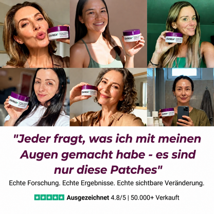Calcium-Augenauflagen gegen Falten