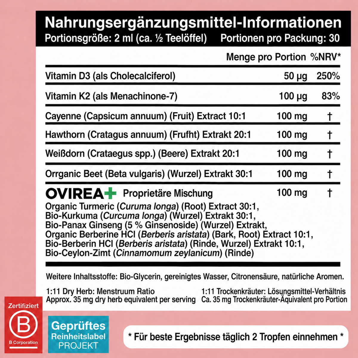 Cayenne-Mischung für Kreislauf und Blutdruck
