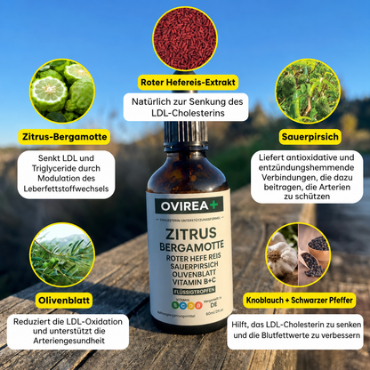 Oviera Natürliche Cholesterin-Reinigung mit rotem Hefereis