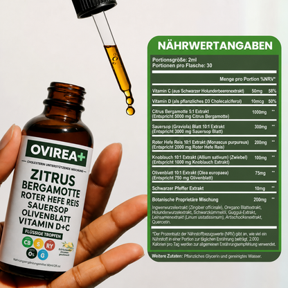 Oviera Natürliche Cholesterin-Reinigung mit rotem Hefereis