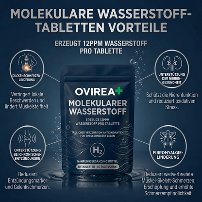 Wasserstofftabletten – 30-Tage-Vorrat | Neue & verbesserte Variante